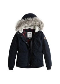 Hollister, Damen Jacke 'LD18-DTC FLANNEL LINED ANORAK', Navy