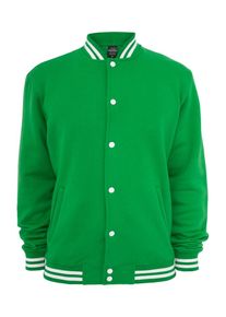 Urban Classics, Herren Sweatjacket, Gr&uuml;n / Wei&szlig;