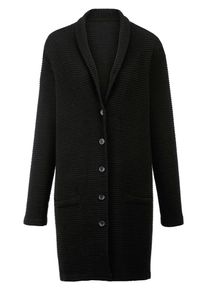 Emilia Lay, Damen Strickmantel, Schwarz