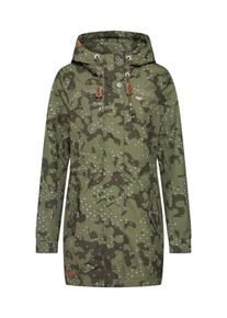 Ragwear, Damen Mantel 'TAWNY CAMO', Oliv / Weiß