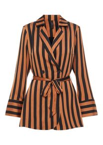 Y.A.S, Damen Blazer, Dunkelorange / Schwarz