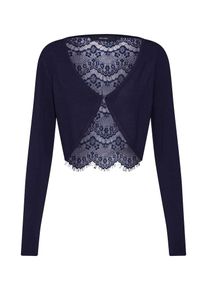 V&eacute;ro Moda VERO MODA, Damen Bolero 'VMLASSI GLORY LS LACEBACK BOLERO', Nachtblau