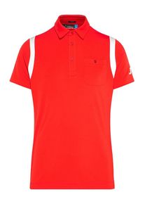 J. Lindeberg J.Lindeberg, Herren 'Dolph slim TX' Jersey Poloshirt, Hellrot / Wei&szlig;