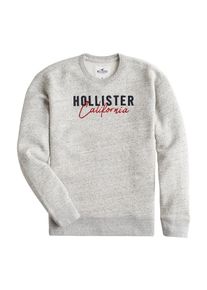 Hollister, Herren Sweatshirts 'Hollister SCRIPT CREW', Dunkelblau / Grau