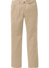 sheego Basic, Damen Basic Stretch-Hose "Die Gerade", Sand