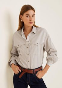Mango, Damen Hemd 'Cow', Taupe