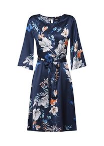Object, Damen Gemustertes Kleid, Blau