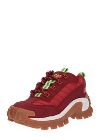 Caterpillar, Herren Sneaker 'Intruder Leather', Neongrün / Bordeaux / Weiß