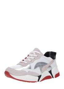 Bullboxer, Damen Sneaker, Stone / Rot / Offwhite