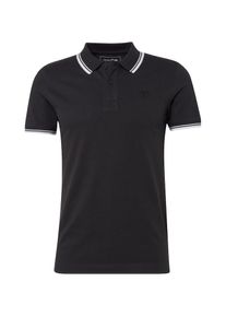 Tom Tailor Denim, Herren Poloshirt, Schwarz / Wei&szlig;