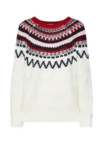 ABOUT YOU, Damen Pullover 'Alia', Rosa / Rot / Offwhite