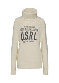 Polo Ralph Lauren, Damen Pullover 'GRAPHIC TN-LONG SLEEVE-SWEATER', Creme