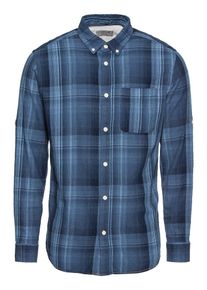 Jack & Jones JACK & JONES, Herren Hemd 'JORCLINTON SHIRTS LS ONE POCKET', Blau / Dunkelblau
