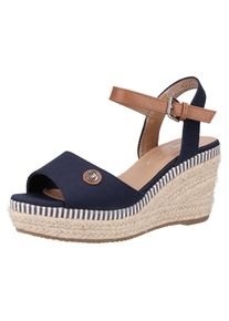 Tom Tailor, Damen Sandalen, Navy / Kupfer