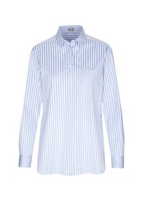 Jacques Britt, Damen Hemdbluse, Hellblau / Wei&szlig;