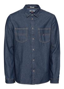 Tommy Jeans, Herren Hemd 'TJM DENIM POCKET SHIRT', Blue Denim