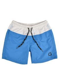 Code-Zero, Herren Badeshorts 'Voile Duo', Himmelblau / Wei&szlig;
