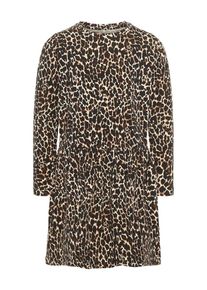 name it, Mädchen Kleid, Beige / Braun / Schwarz