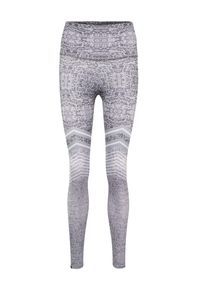 Onzie, Damen Trainings-Leggings, Basaltgrau / Wei&szlig;
