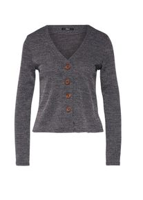 Only, Damen Strickjacke 'ALBA', Dunkelgrau