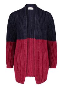Cartoon, Damen Cardigan, Nachtblau / Rot