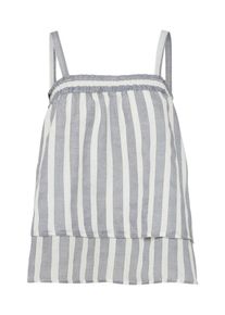 Vila, Damen Top 'DEHIA', Grau / Weiß