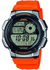 Casio, Herren Collection Armbanduhr, Orange / Schwarz / Silber