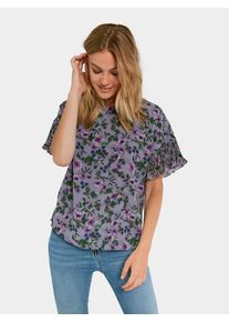 Pieces, Damen Kurzarm Blu Bluse, Lila