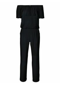 Heine, Damen Overall mit Carausschnitt, Schwarz