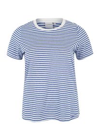 JUNAROSE, Damen Shirt 'NIDA', Blau / Weiß