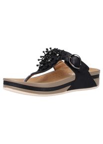 Rieker, Damen Zehentrenner, Schwarz