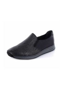 Rieker, Damen Slipper, Schwarz