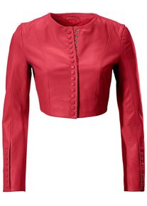 Heine, Damen Lederjacke, Knallrot
