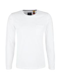 s.Oliver RED LABEL, Herren Longsleeve, Wei&szlig;meliert
