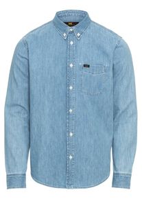 Lee, Herren Hemd 'Button Down', Blue Denim