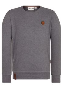 Naketano, Herren Sweatshirt 'Al K.Ohol', Dunkelgrau