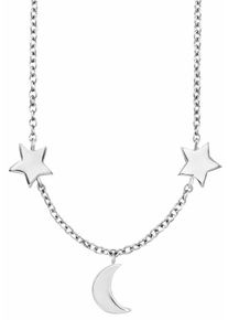 CAI Ca&iuml;, Damen Kette mit Anh&auml;nger 'Halbmond, Sterne', Silber
