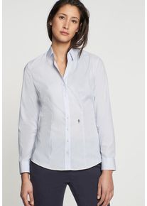 Seidensticker, Damen City-Bluse 'Schwarze Rose', Hellblau / Wei&szlig;