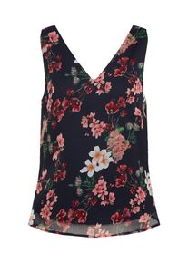 Object, Damen Top, Nachtblau / Altrosa / Dunkelrot