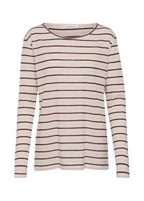 Samsøe & Samsøe Samsoe & Samsoe, Damen Longsleeve 'Nobel 3173', Rosa / Weiß