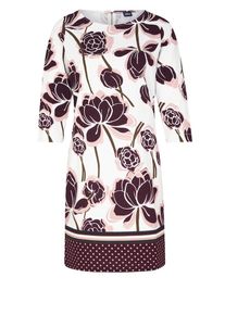 s.Oliver BLACK LABEL, Damen Kleid, Mischfarben / Weiß