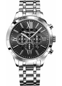 Thomas Sabo, Herren Chronograph 'WA0015-201-203-43 mm', Schwarz / Silber