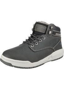 Dockers by Gerli, Herren Winterstiefel, Dunkelgrau / Wei&szlig;