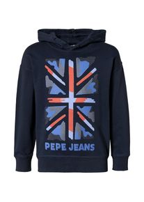 Pepe Jeans, Sweatshirt 'Fredrick', Navy / Royalblau / Grau / Dunkelorange