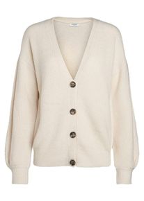 Pieces, Damen Strickjacke, Wei&szlig;