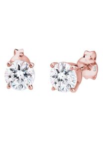 Elli, Damen Ohrstecker, Rosegold / Weiß