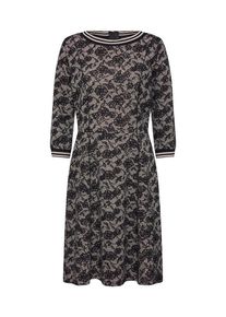 Cartoon, Damen Kleid, Grau / Schwarz
