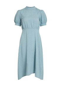 Vila, Damen Kleid, Hellblau / Weiß
