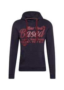 Tom Tailor, Herren Sweatshirt, Blau / Merlot