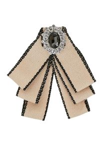 Hallhuber, Damen Brosche, Camel / Schwarz